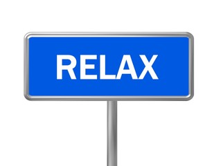 Schild Relax