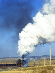 Fototapeta na wymiar steam train, China