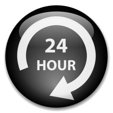 24 HOUR Web Button (7 days opening hours customer service duty)