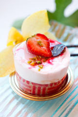 strawberry mousse dessert - mousse fragola