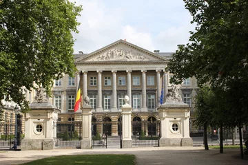 Zelfklevend Fotobehang Belgian Parliament in Brussels © haylden