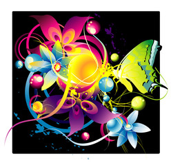 abstract color vector