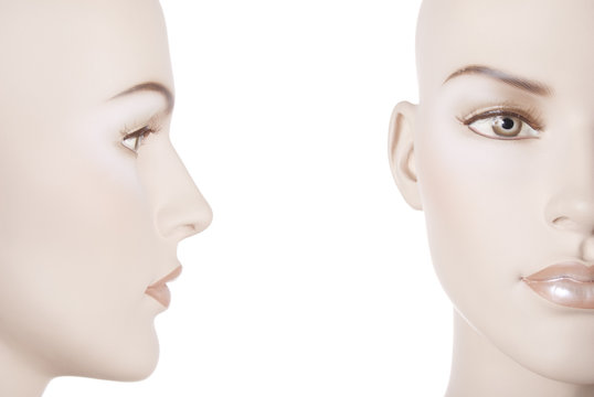 Female Mannequin Face | Studio Isolated