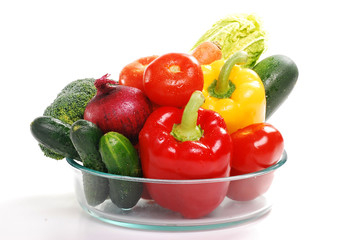 Dish with vegetables