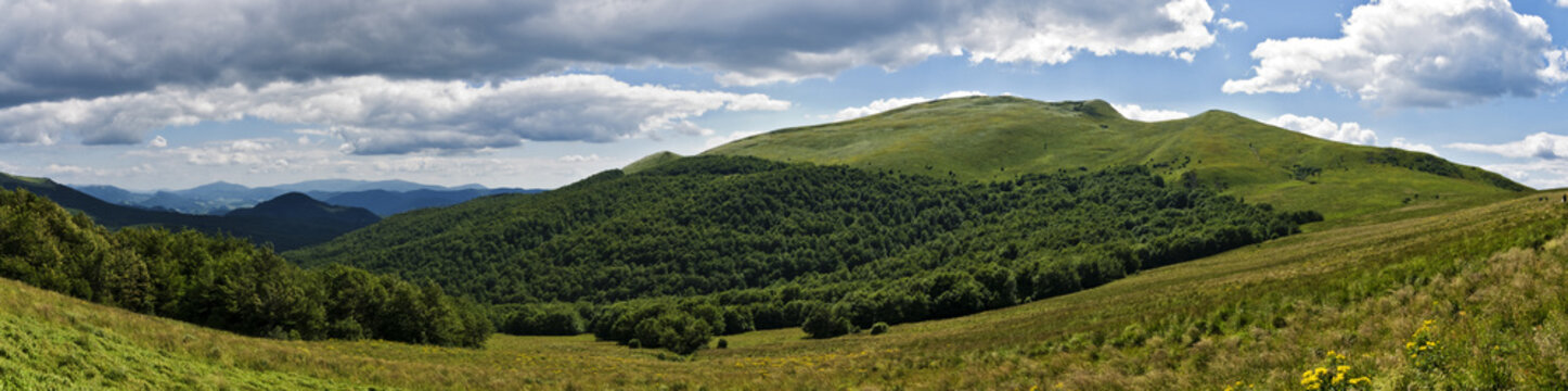 Panoramic of Bieszczady