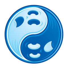 Ghost Yin Yang Symbol