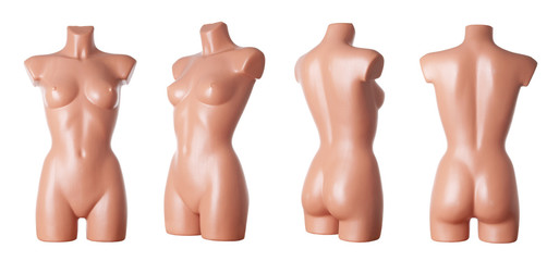 Female manneaquin body | Studio isolated - obrazy, fototapety, plakaty