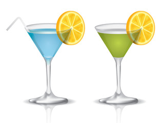 Cocktail with lemon