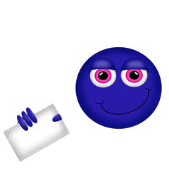 A Happy Smiley Face Button