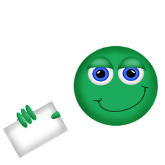 A Happy Smiley Face Button