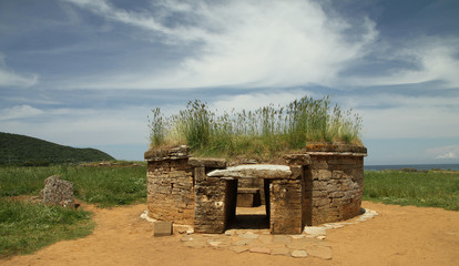 etruscan tomb in  Baratti archaeological site, Tuscany - 24917458