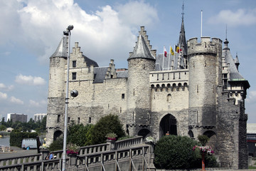 Fototapeta na wymiar Château fort à Anvers