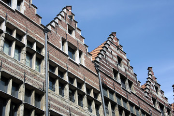 Fototapeta na wymiar Entrepôts transformés en immeubles, Anvers