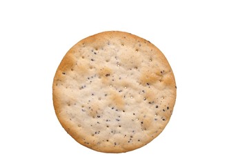 cracker over white