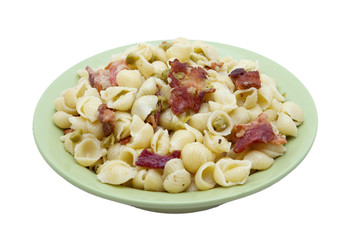 bacon pea pasta with cream sauce