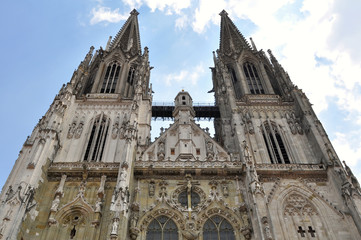 Fototapeta premium Dom-the Regensburg Cathedral,Germany(UNESCO site)