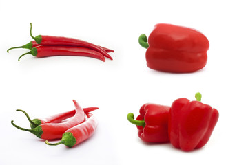 red juicy peppers