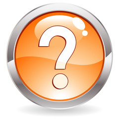 Gloss Button with question mark