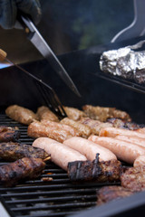 summer barbeque close up