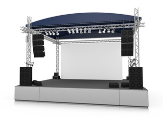 Large outdoor stage