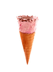 ice cream in the cone
