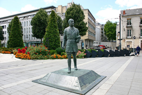 statue Charles de Gaulle ,Nantes