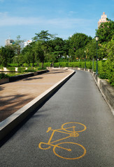 A bicycle path