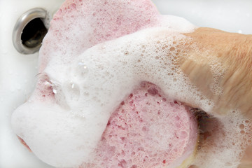 soapy bast whisp with bubbles