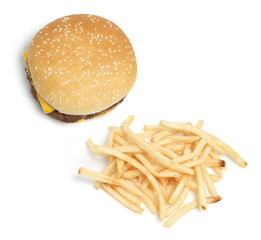 Hamburger and Chips