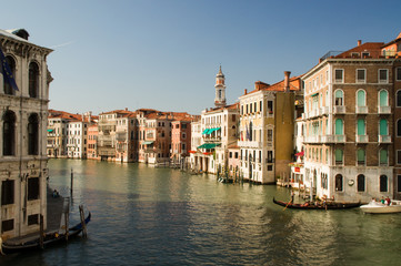 Obraz na płótnie Canvas Canale Grande Venice Anlegestelle Stadt Fluss