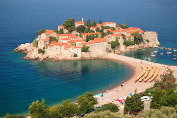 Fototapeta Sveti Stefan, Montenegro obraz