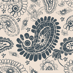vintage seamless paisley background