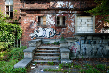 Grounge walls old factory