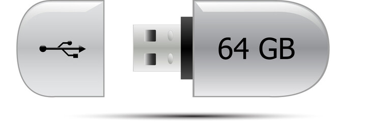 USB flash memory drive 64GB