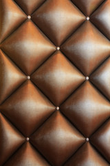 Brown color upholstery