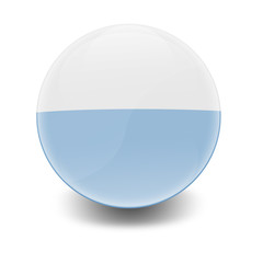 Esfera brillante con bandera San Marino