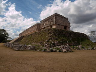 Fototapeta premium The palace of the ruler in the ancient Mayan city Uxmal