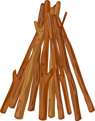 A wood stack