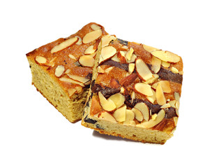 Muffin cake on white background, cookie