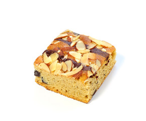 Muffin cake on white background, cookie