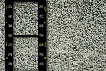 fondo hormigon marco pelicula negativos