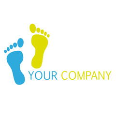 Fototapeta na wymiar Fußpflege Logo