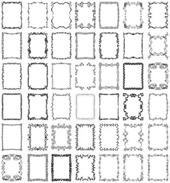 Vector Frames and Borders Collection Set