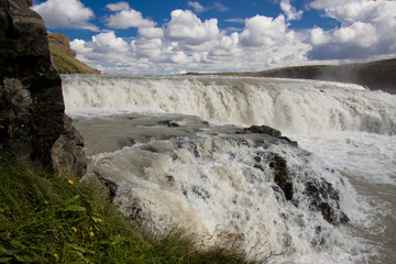 Fototapeta na wymiar Part of Gullfoss waterfall - Iceland