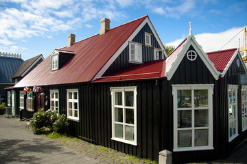 Old nordic house in Reykjavik