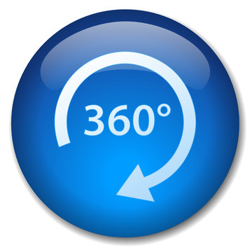 360 DEGREES Web Button (view panorama 360° 100% wide angle tour)