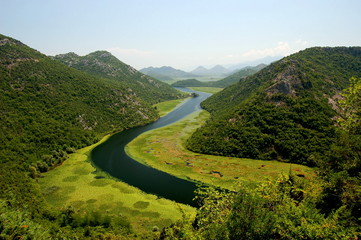 Crnojevica river, Montenegro - obrazy, fototapety, plakaty
