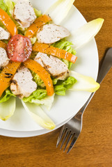 Grilled Chicken Breast Salad with Endive