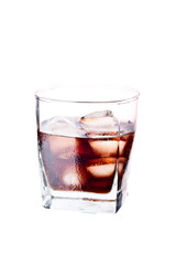 whiskey isolated on white