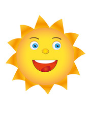 Happy Sun - vector